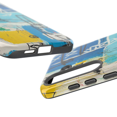 Azure Urban Scribble · Tough Phone Case for Samsung