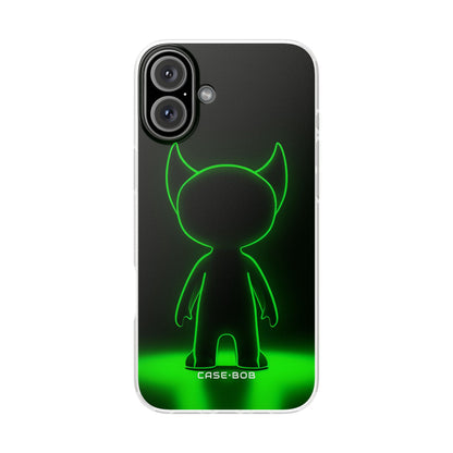 Neon Horned Glow iPhone 16 Plus Case - Soft