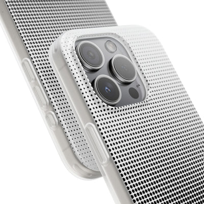 Black Lite Phone Case for iPhone - Obsidian Halftone Flux