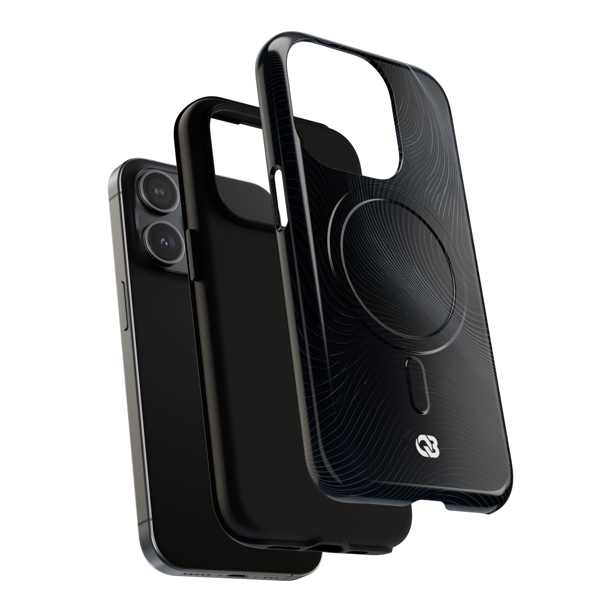 Black Tough 2.0 Magsafe Phone Case for iPhone - Obsidian Ridge Flux