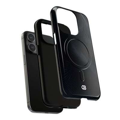 Black Tough 2.0 Magsafe Phone Case for iPhone - Obsidian Ridge Flux