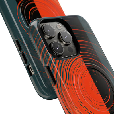 Teal Tough 2.0 Magsafe Phone Case for iPhone - Burnt Slate Radial