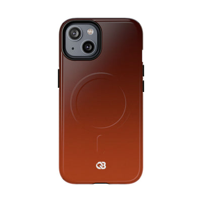 Orange Tough 2.0 Magsafe Phone Case for iPhone - Obsidian Ember Fade