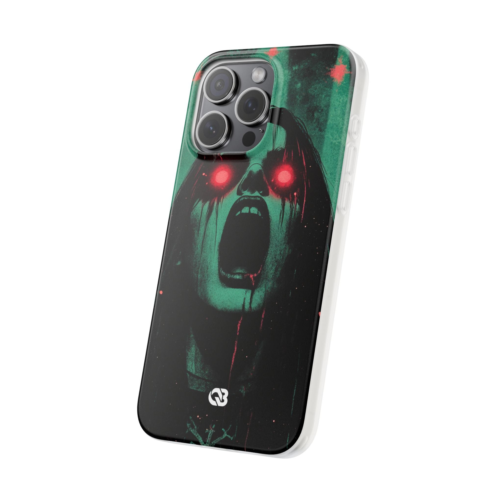 Crimson Emerald Scream · Soft Phone Case for iPhone