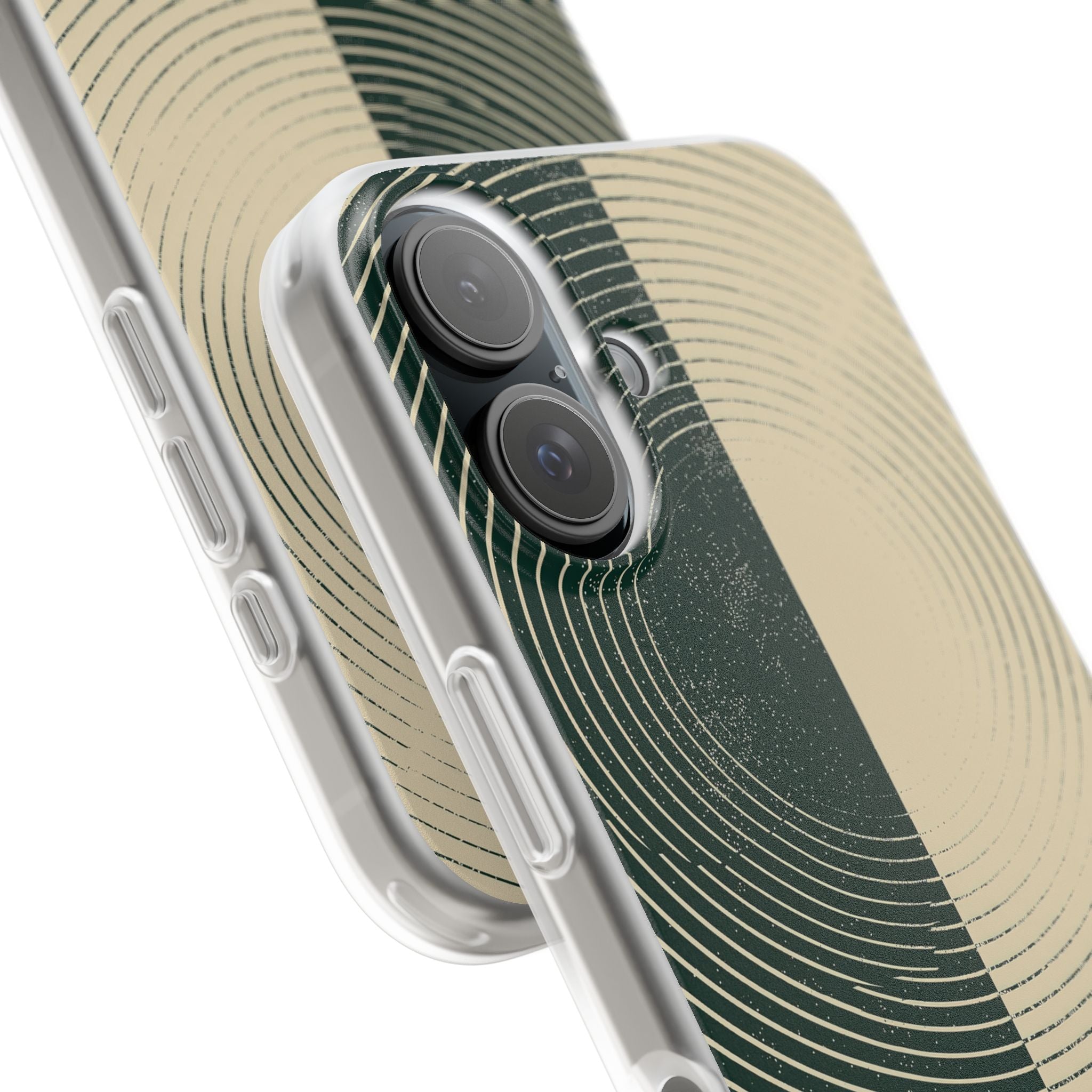 Green Lite Phone Case for iPhone - Evergreen Split Grain