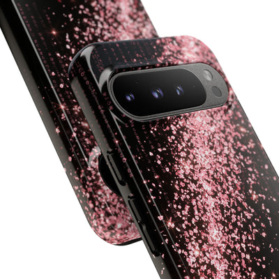 Rose Digital Cascade · Tough Phone Case for Pixel ·  Pink