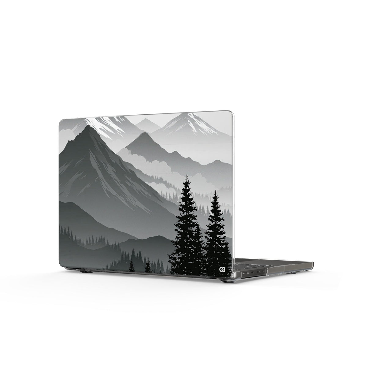 Alpine Horizon · Clear Hard Case for MacBook · Black