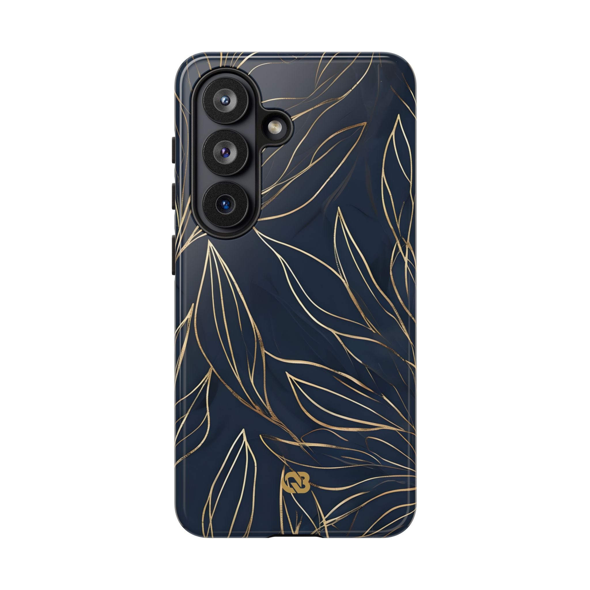 Gilded Navy Foliage · Tough Etui na telefon dla Samsung
