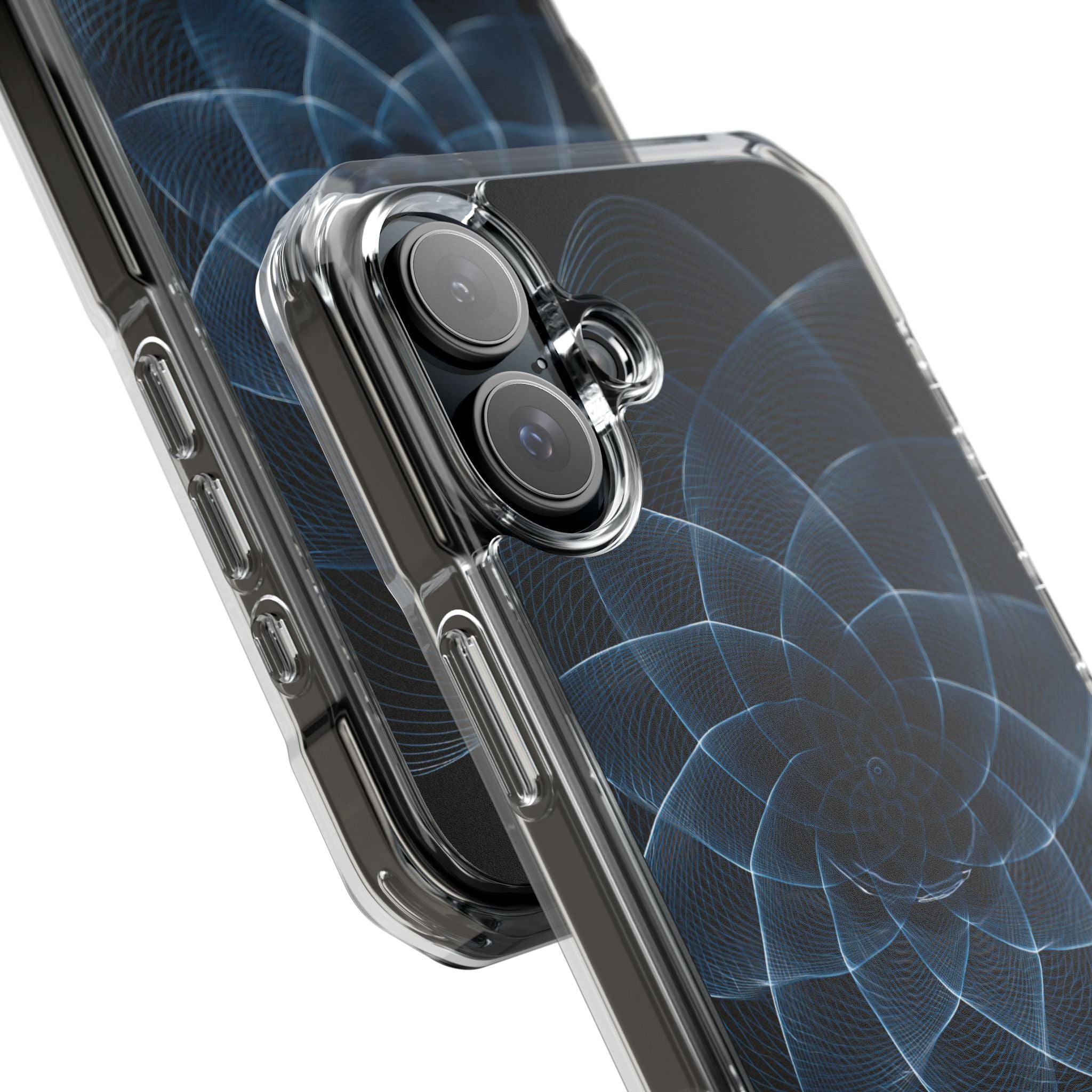 Blue Impact MagSafe Phone Case for iPhone - Cobalt Geometric Bloom