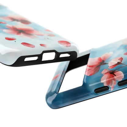 Pink Blossom Drift Google Pixel 8 Case - Tough