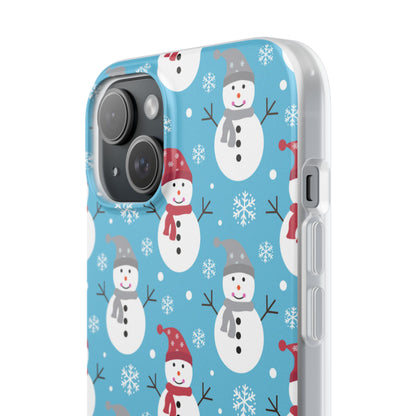 Snowman Parade iPhone 15 Plus Cover - Blød