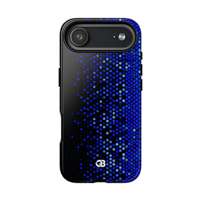 Cobalt Hex Dispersion · Tough Phone Case for iPhone · Blue