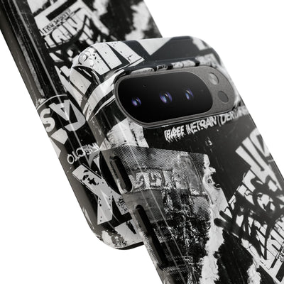 Underground Punk Collage · Tough Phone Case for Pixel ·  Black