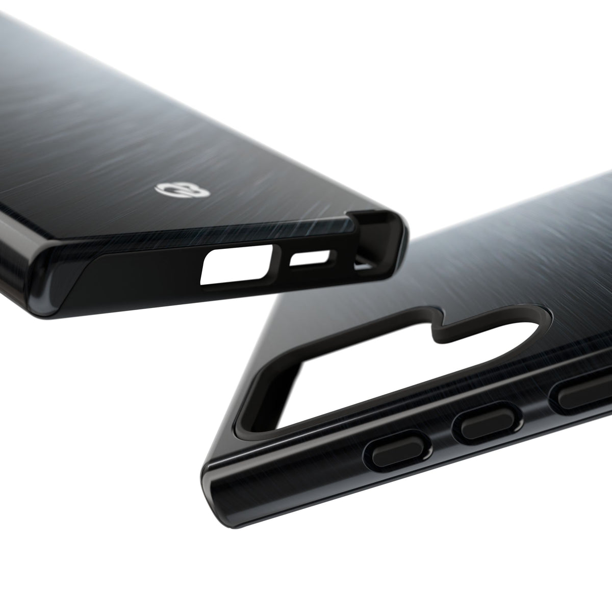Brushed Obsidian Steel · Tough Phone Case for Samsung · Grey