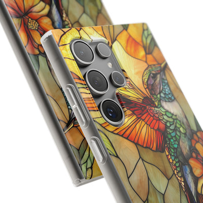 Amber Glass Hummingbird · Soft Custodia per Samsung