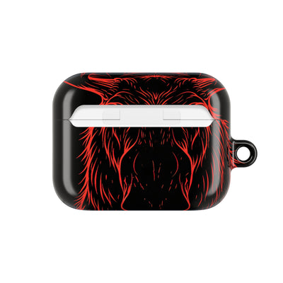 Nordic Moose Contour · Hard Case for AirPods & AirPods Pro · Red
