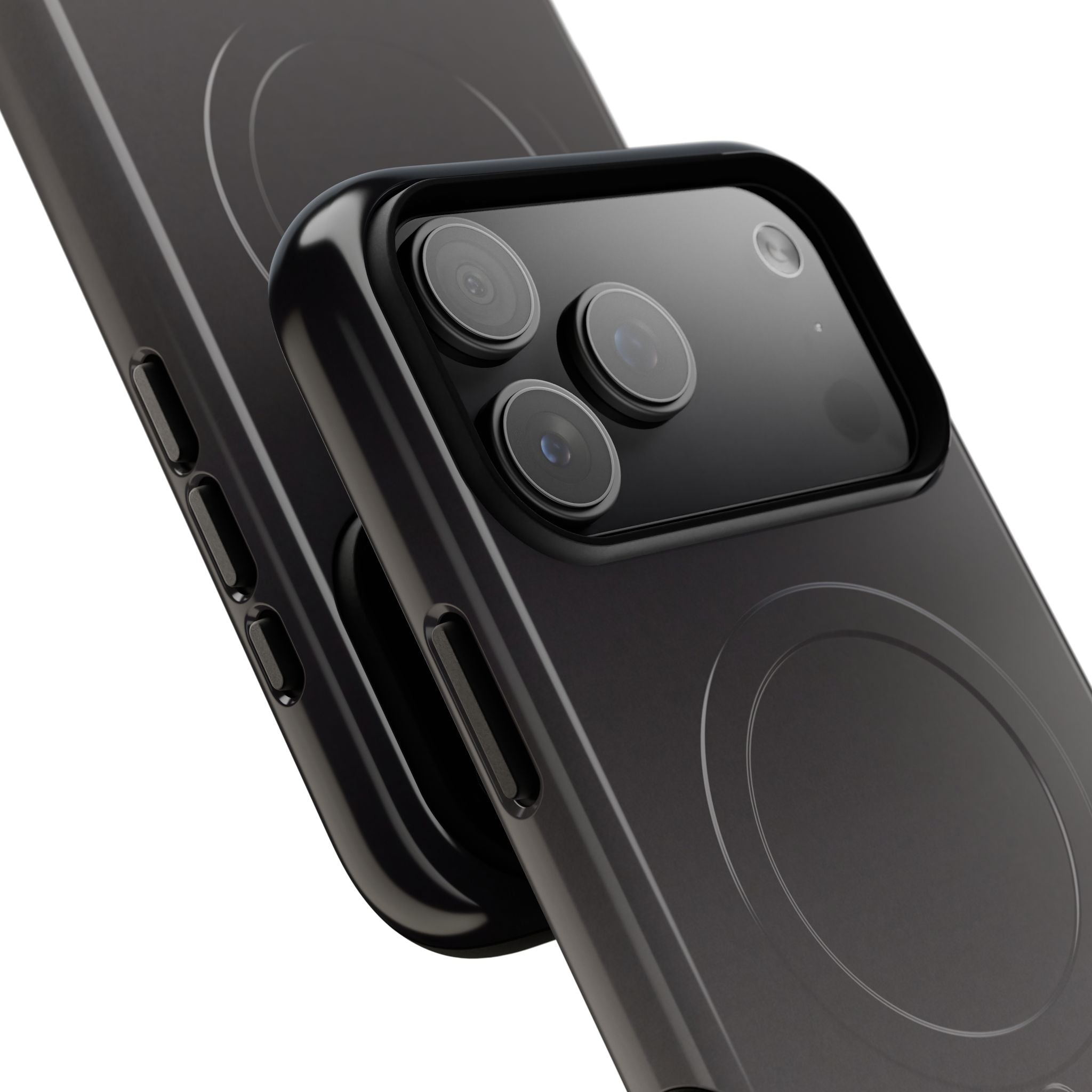 Grey Tough 2.0 Magsafe Phone Case for iPhone - Obsidian Ash Fade