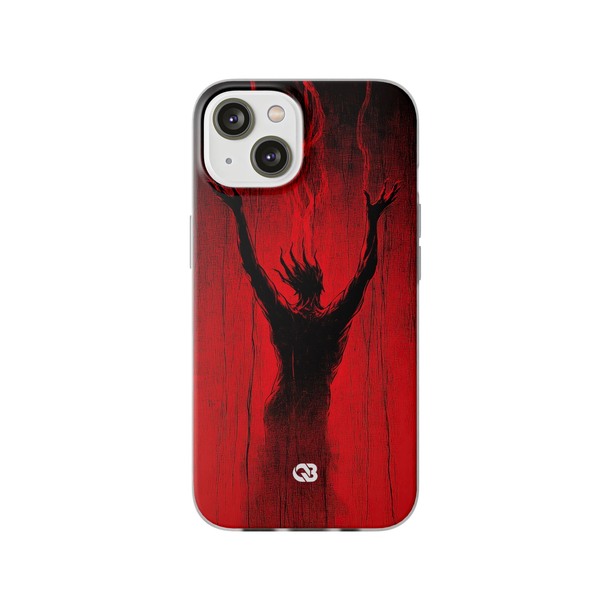 Crimson Shadow Ascent · Soft Hoesje voor iPhone