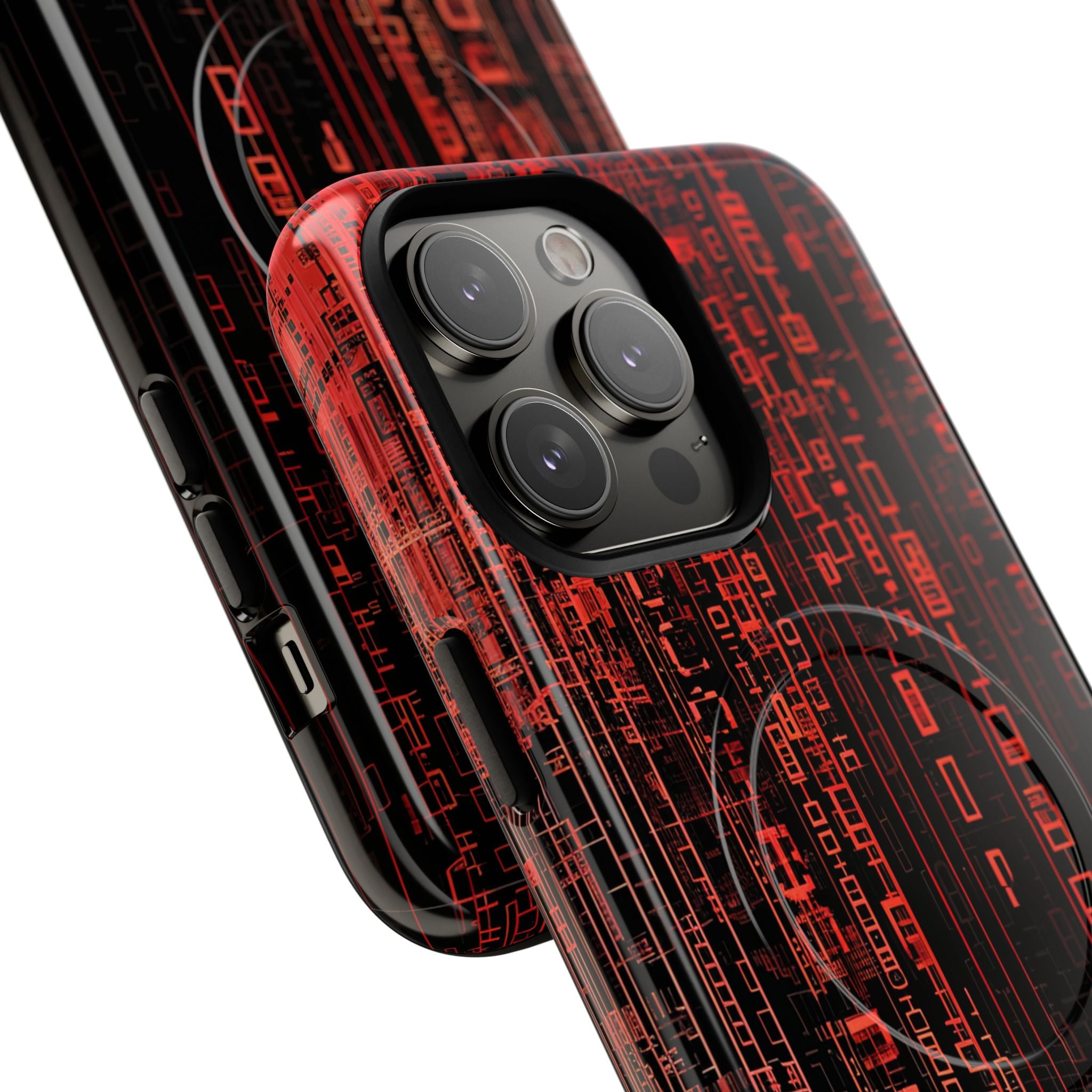 Crimson Glyphs iPhone 14 Pro Max Case - Tough+