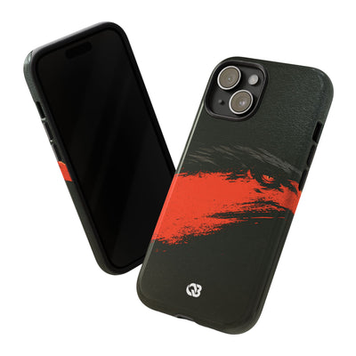 Crimson Raptor Noir · Tough Phone Case for iPhone · Black