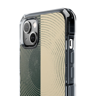 Green Impact MagSafe Phone Case for iPhone - Evergreen Split Grain
