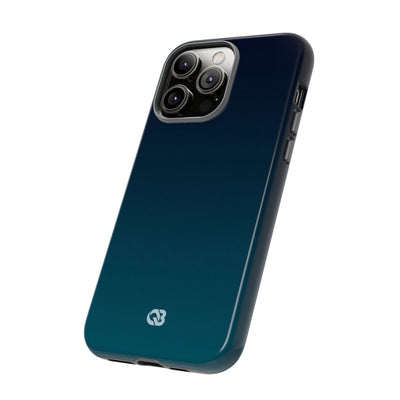 Teal Tough Phone Case for iPhone - Abyss Teal Haze