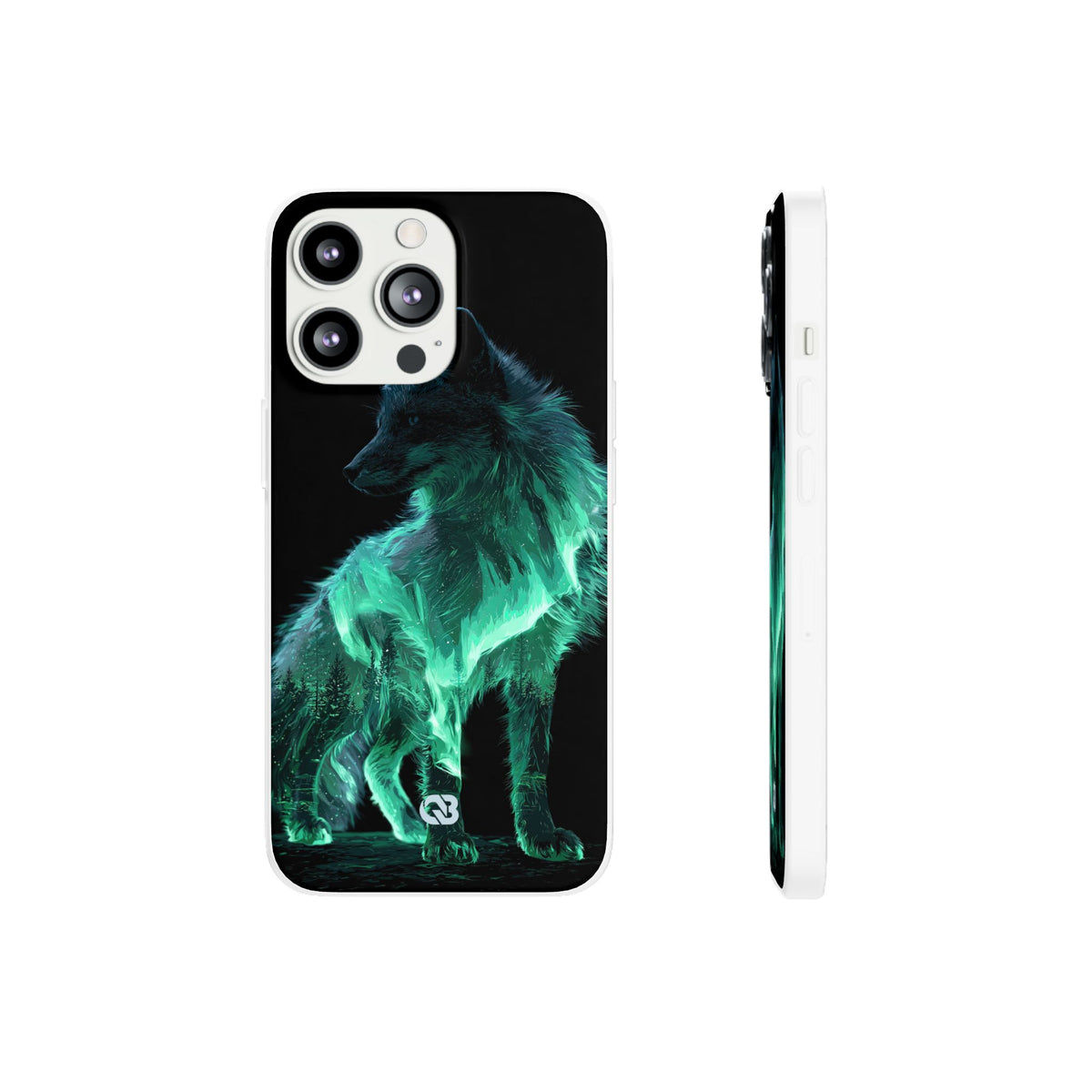 Nordic Aurora Fox · Lite Phone Case for iPhone ·  Teal