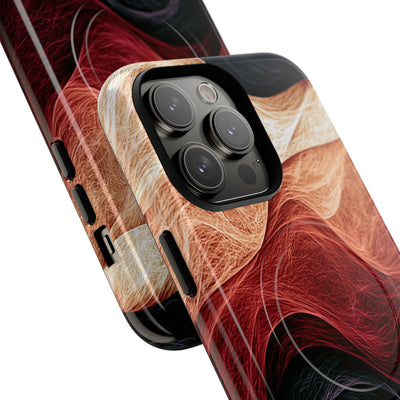 Ember Wave Dispersion · Tough 2.0 Magnetic Phone Case for iPhone · Red