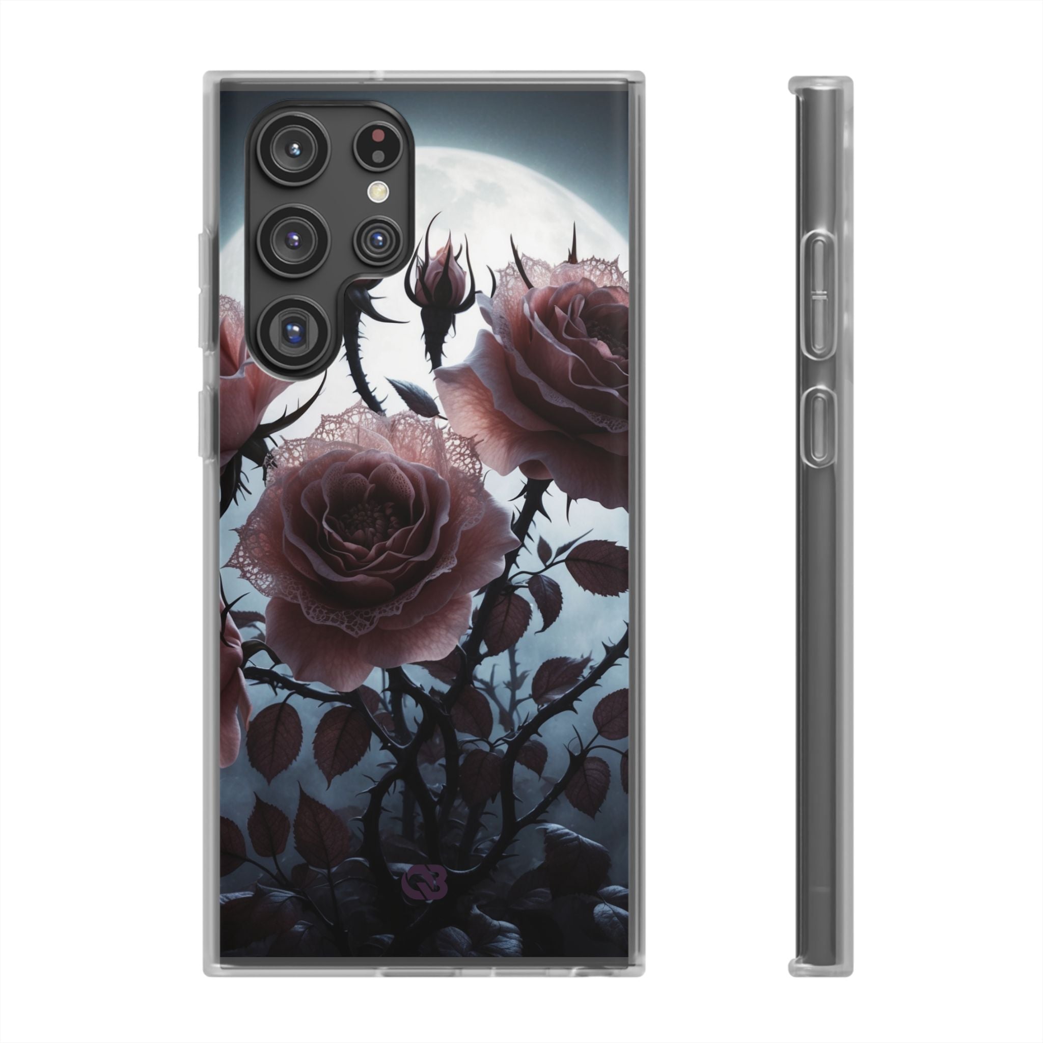 Lunar Lace Petals · Soft Phone Case for Samsung
