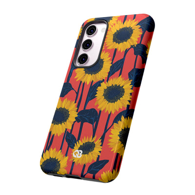 Solar Navy Bloom · Tough Phone Case for Samsung
