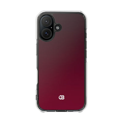 Bordeaux Spectrum · Clear Impact Magnetic Phone Case for iPhone · Red