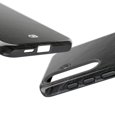 Black Tough Phone Case for Samsung - Raw Obsidian Slate