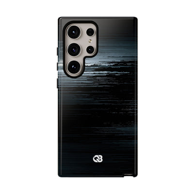 Black Tough Phone Case for Samsung - Frozen Signal Glitch