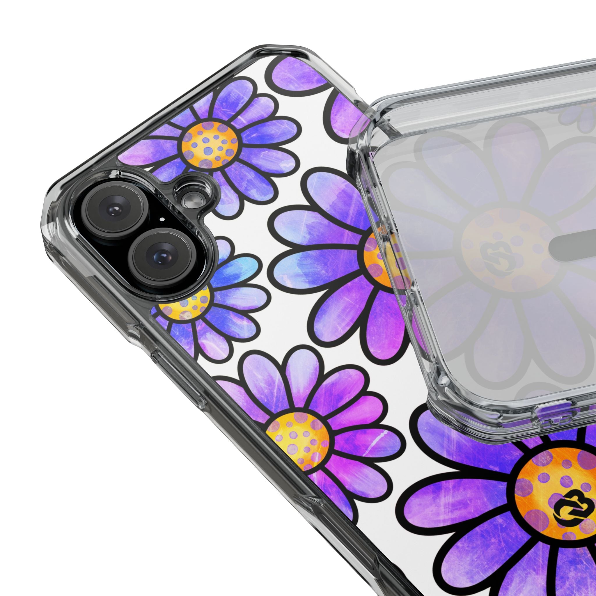 Violet Grunge Bloom · Impact Phone Case for iPhone · Magsafe