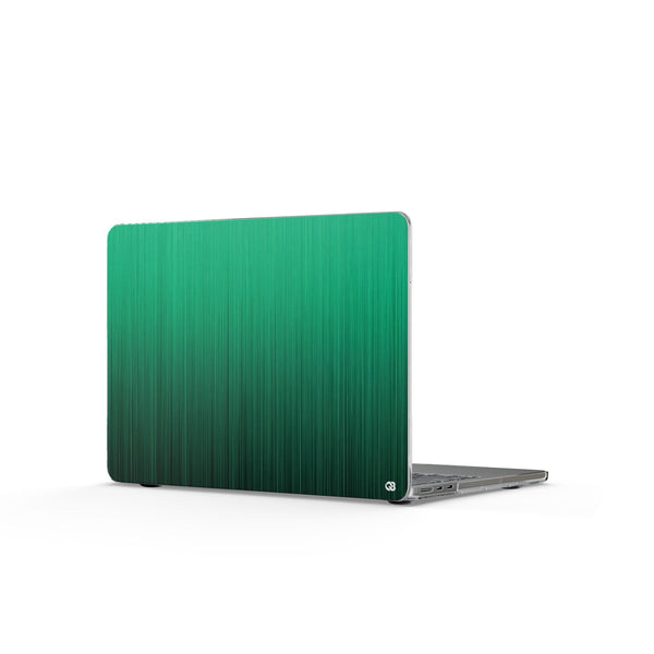 Emerald Cascade · Clear Hard Case for MacBook · Green