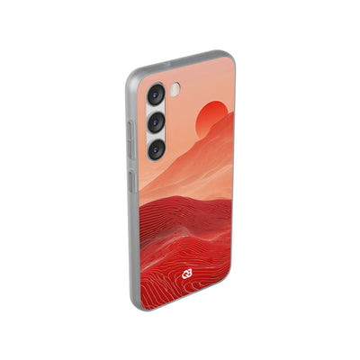 Red Lite Phone Case for Samsung - Crimson Ridge Lines
