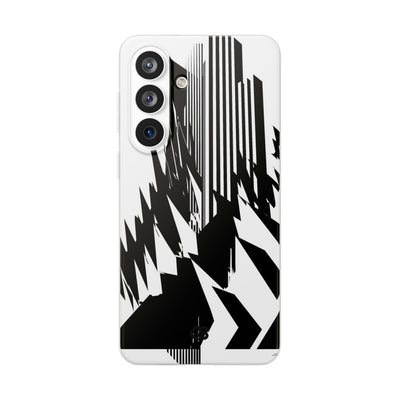 White Lite Phone Case for Samsung - Shattered Vector Spire