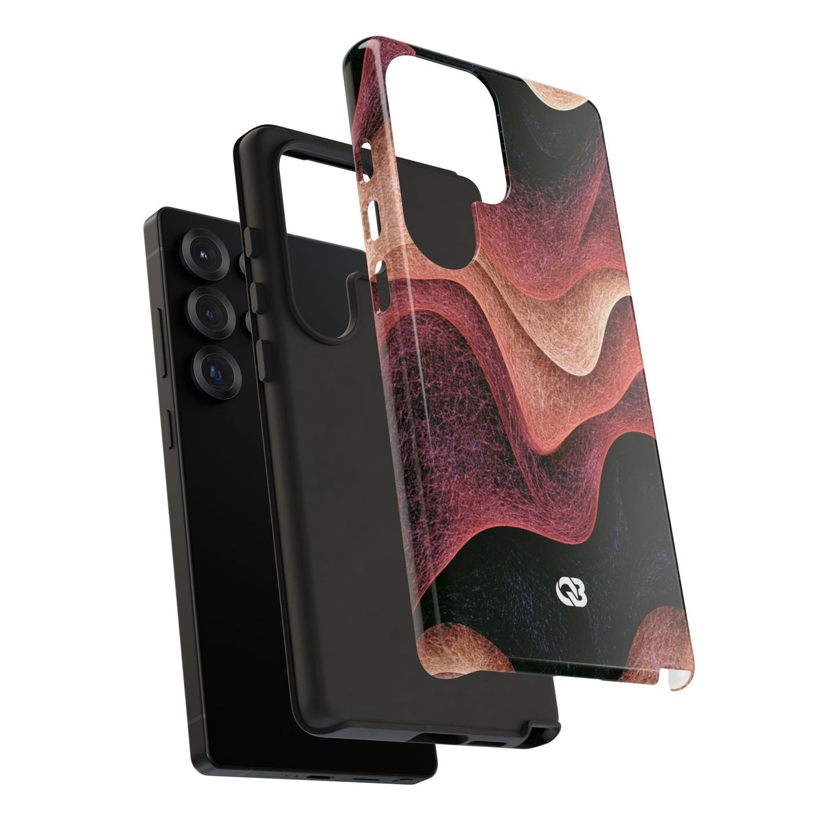 Rose Contour Waves · Tough Phone Case for Samsung · Pink