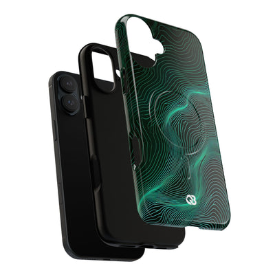 Emerald Topo Ridge · Tough 2.0 Magnetic Phone Case for iPhone · Green