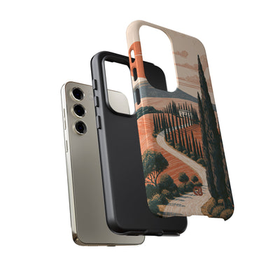 Orange Tough Phone Case for Samsung - Terracotta Ridge Trail