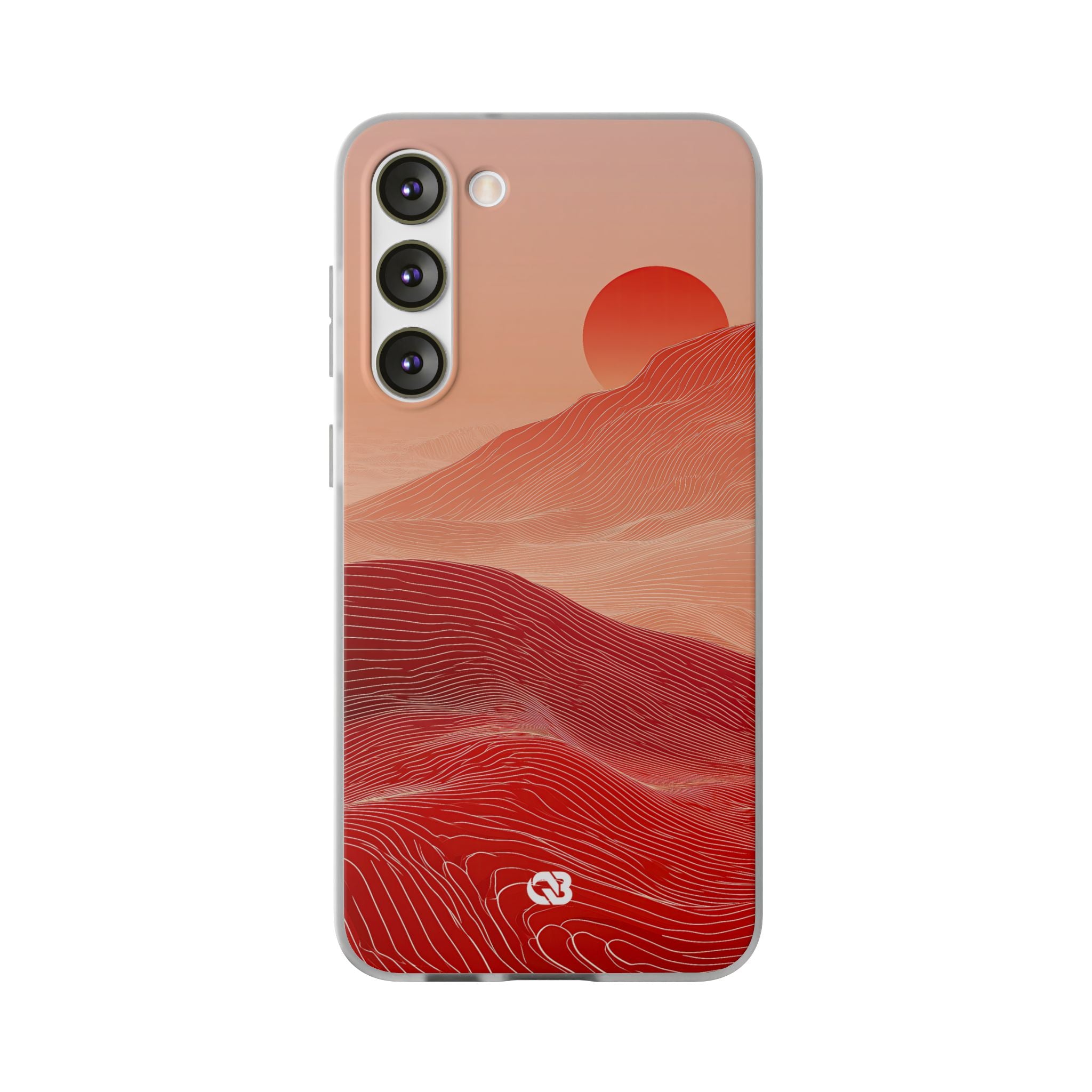 Red Lite Phone Case for Samsung - Crimson Ridge Lines