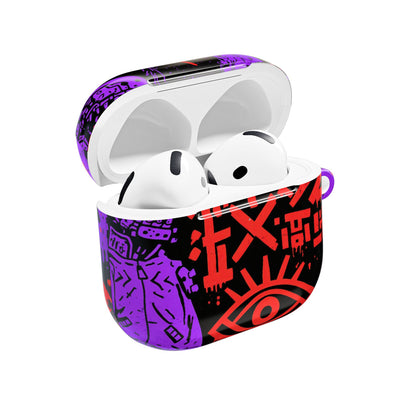 Underground Cyber Glyphs · Hard Case for AirPods & AirPods Pro · Black