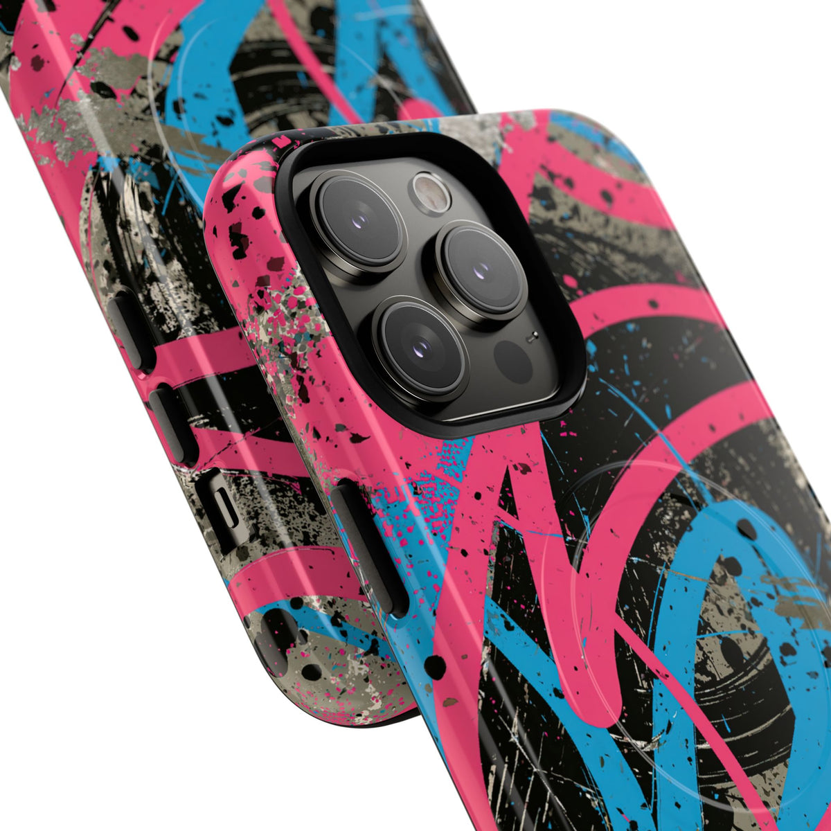 Cyber Splatter Flow · Tough 2.0 Magnetic Phone Case for iPhone · Pink