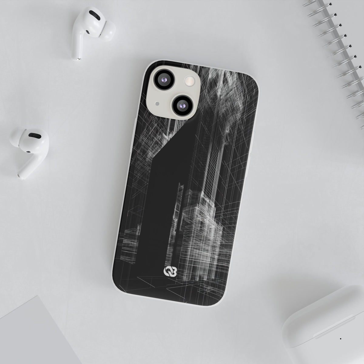 Metropolis Wireframe · Lite Phone Case for iPhone ·  Black