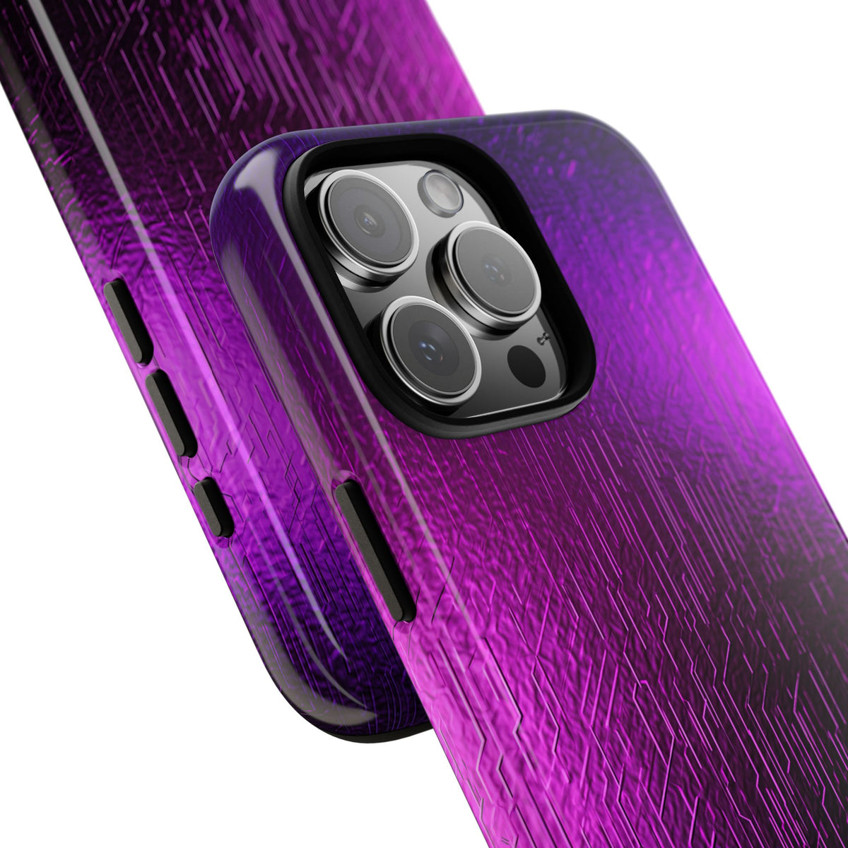 Violet Cyber Circuit · Tough Phone Case for iPhone · Purple