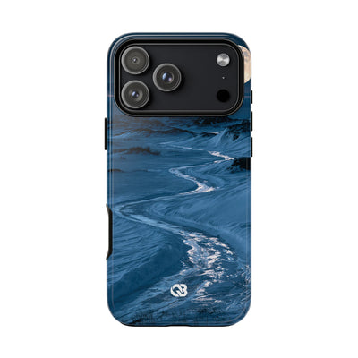 Arctic Moon Drift · Tough Phone Case for iPhone · Blue