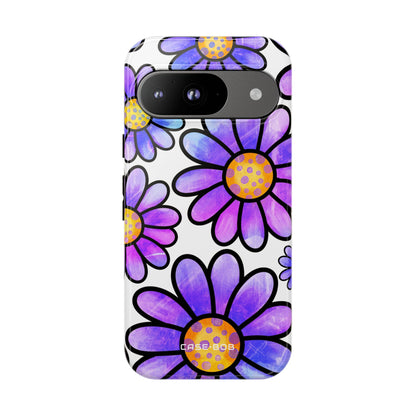 Polka Dot Blooms Google Pixel 9 Case - Tough