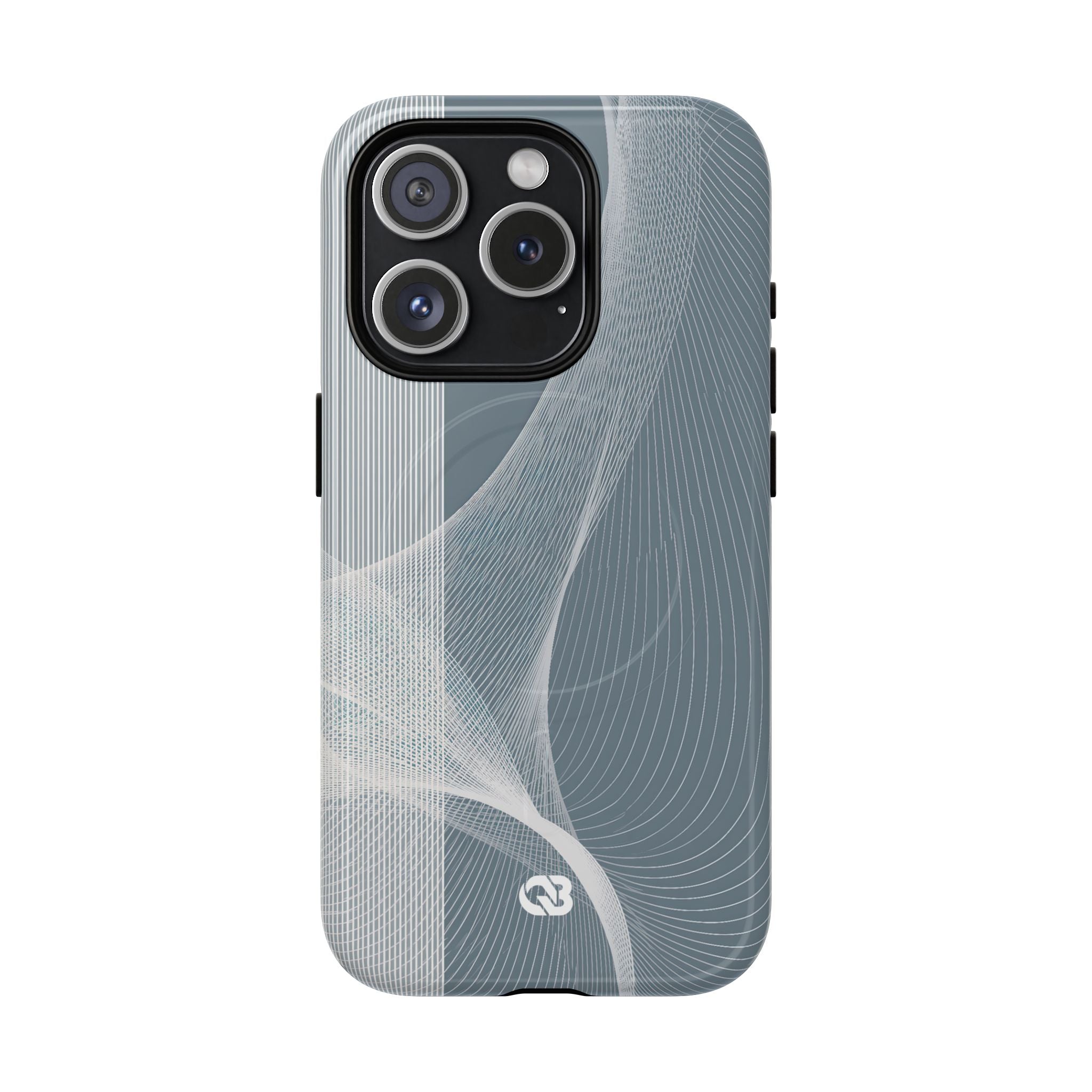 Grey Tough 2.0 Magsafe Phone Case for iPhone - Slate Mesh Horizon