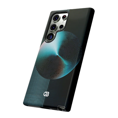 Blue Tough Phone Case for Samsung - Cyan Vector Sphere