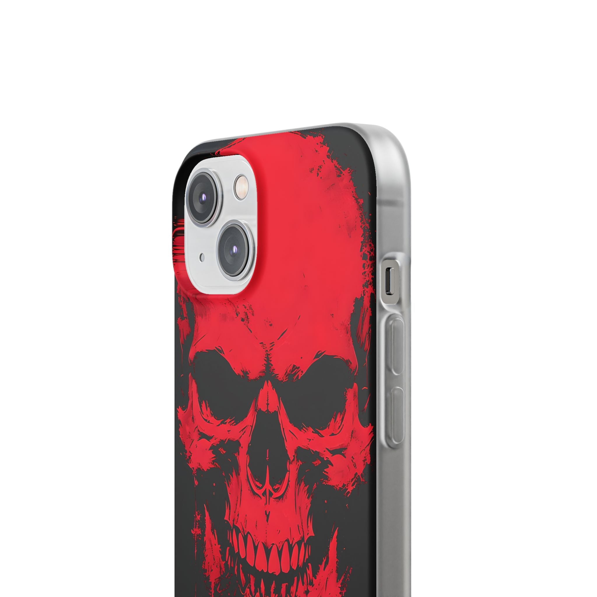 Crimson Street Skull · Soft Custodia per iPhone